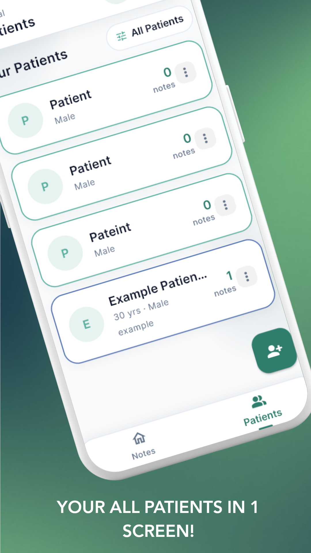 Patient Manager Module UI