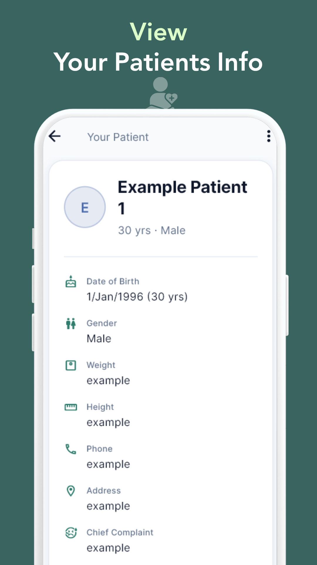 Patient Complete Profile UI